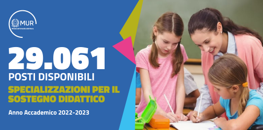 Università, oltre 29.000 i posti per i percorsi per il sostegno didattico 
