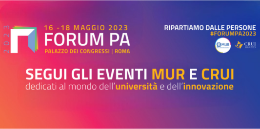 MUR e CRUI partecipano all’edizione 2023 di FORUM PA 