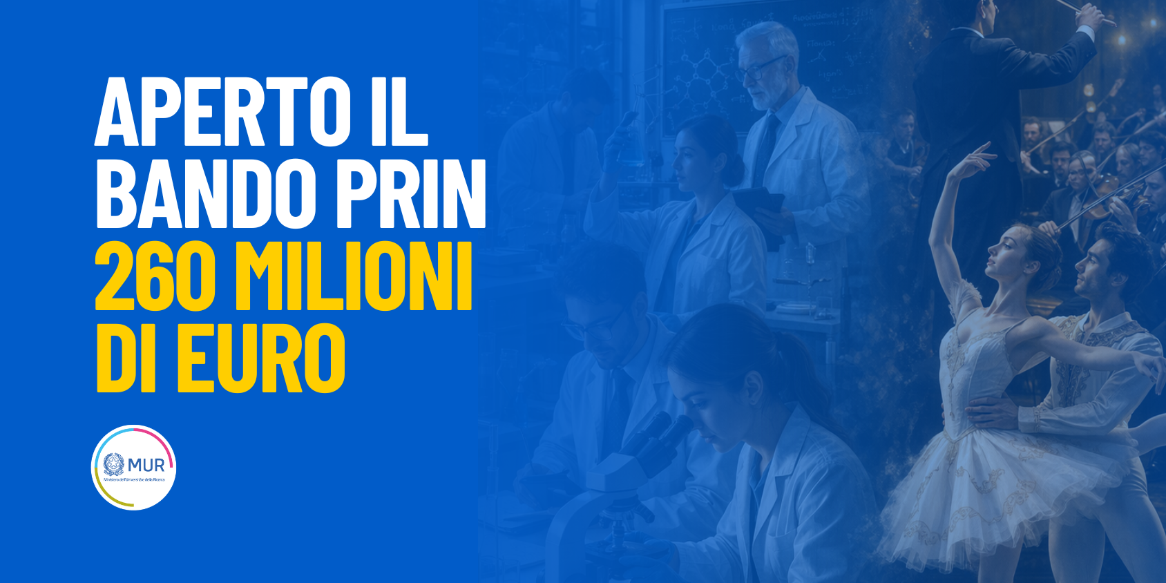  Ricerca, MUR pubblica bando PRIN 2026. Disponibili 260mln. Domande dal 17 aprile 