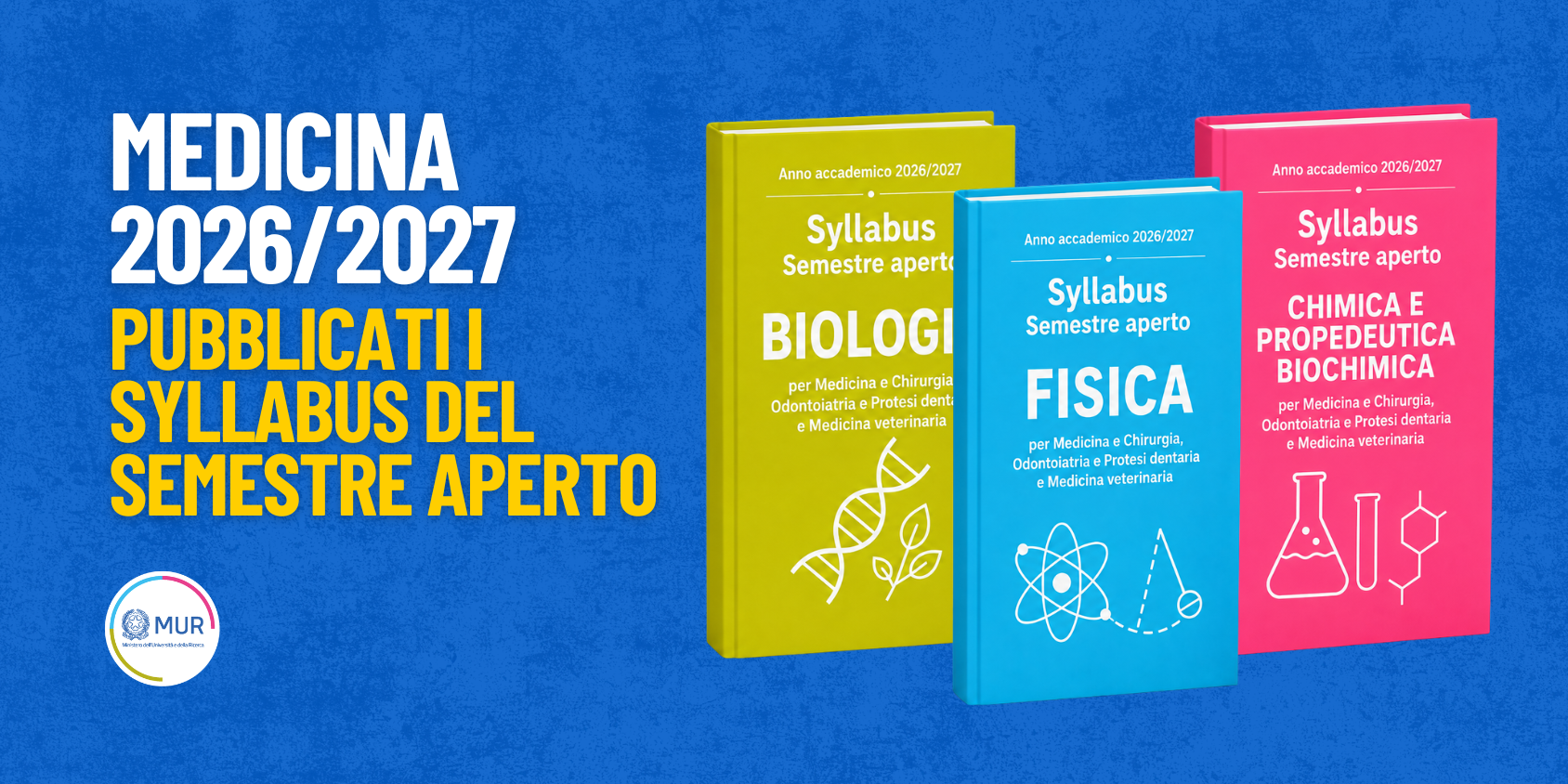 Medicina, pubblicati i Syllabus del semestre aperto per l'anno accademico 2026/2027 