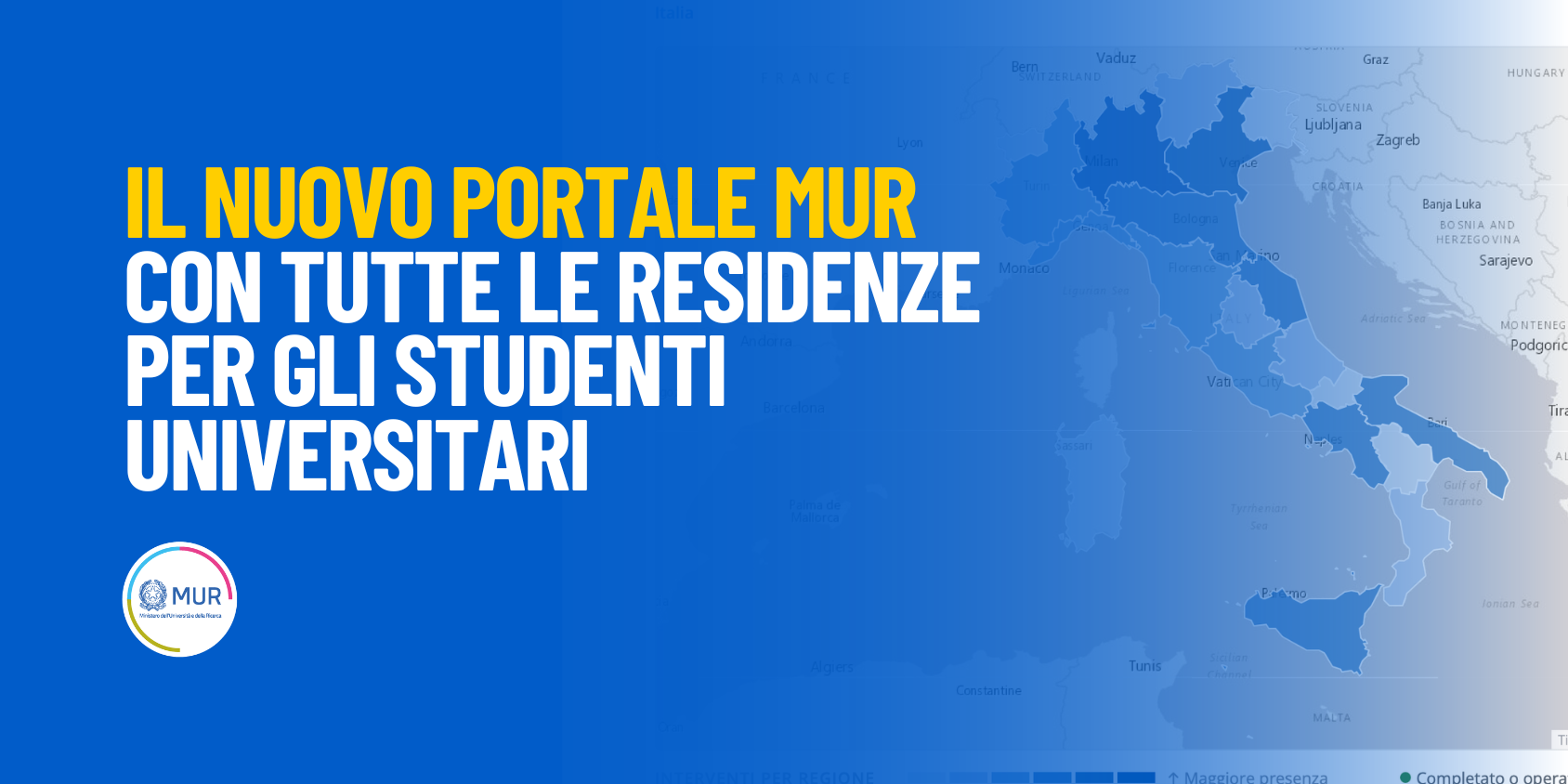 Hounsing universitario, online la nuova piattaforma MUR 