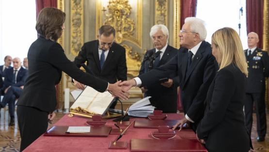 La Ministra Anna Maria Bernini ha giurato oggi nelle mani del Presidente della Repubblica Sergio Mattarella.