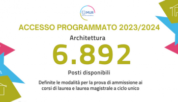 Università, sono 6.892 i posti totali disponibili per Architettura